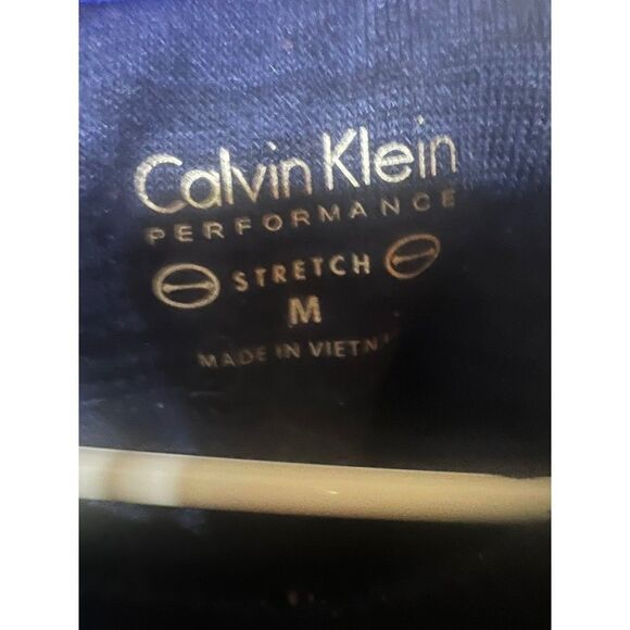 Calvin Klein Sweater Performance Stretch Cold Shoulder Shirt Size Blue Medium - Picture 3 of 7